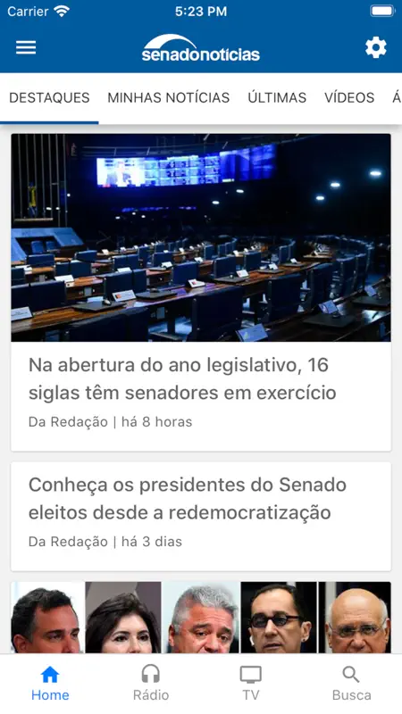 Senado Notícias screenshot 1 of 1