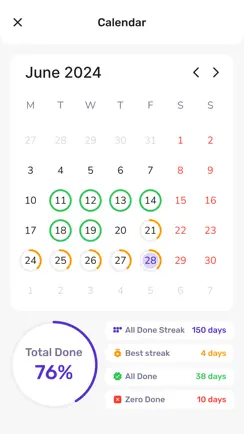 Habit Tracker - Daily Goals iPhone image 2