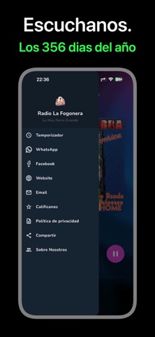 Screenshot 3 of Radio La Fogonera App