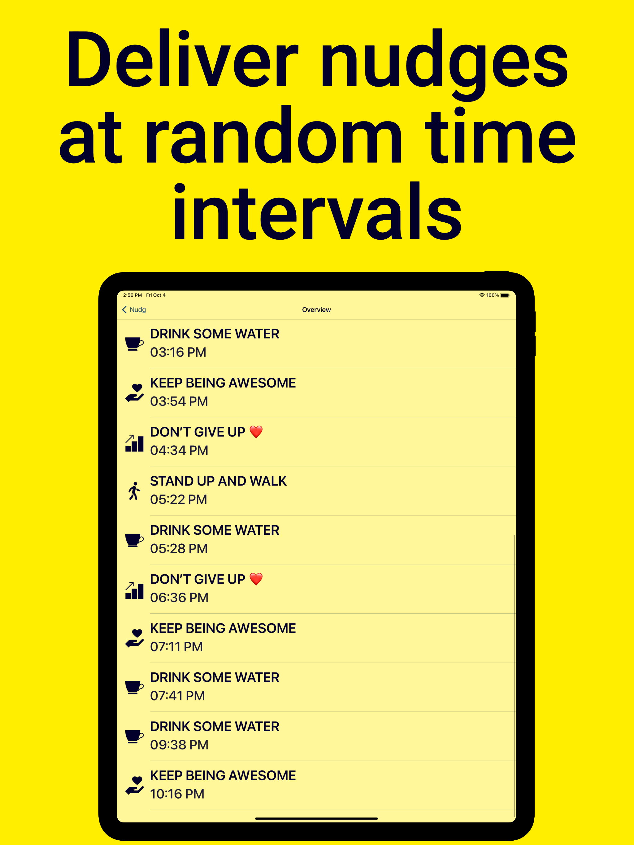 Random Reminders - Nudg