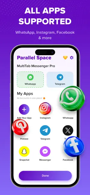 Parallel Space Dual Account iPhone screenshot 5