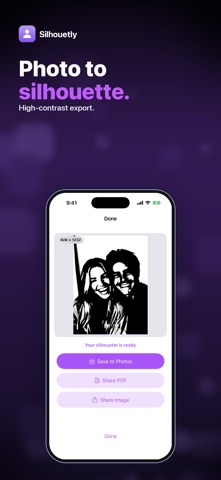 Silhouetly: Silhouette Maker iPhone screenshot