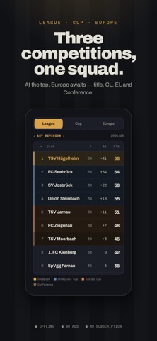 Aufstieg: Soccer Manager iPhone screenshot