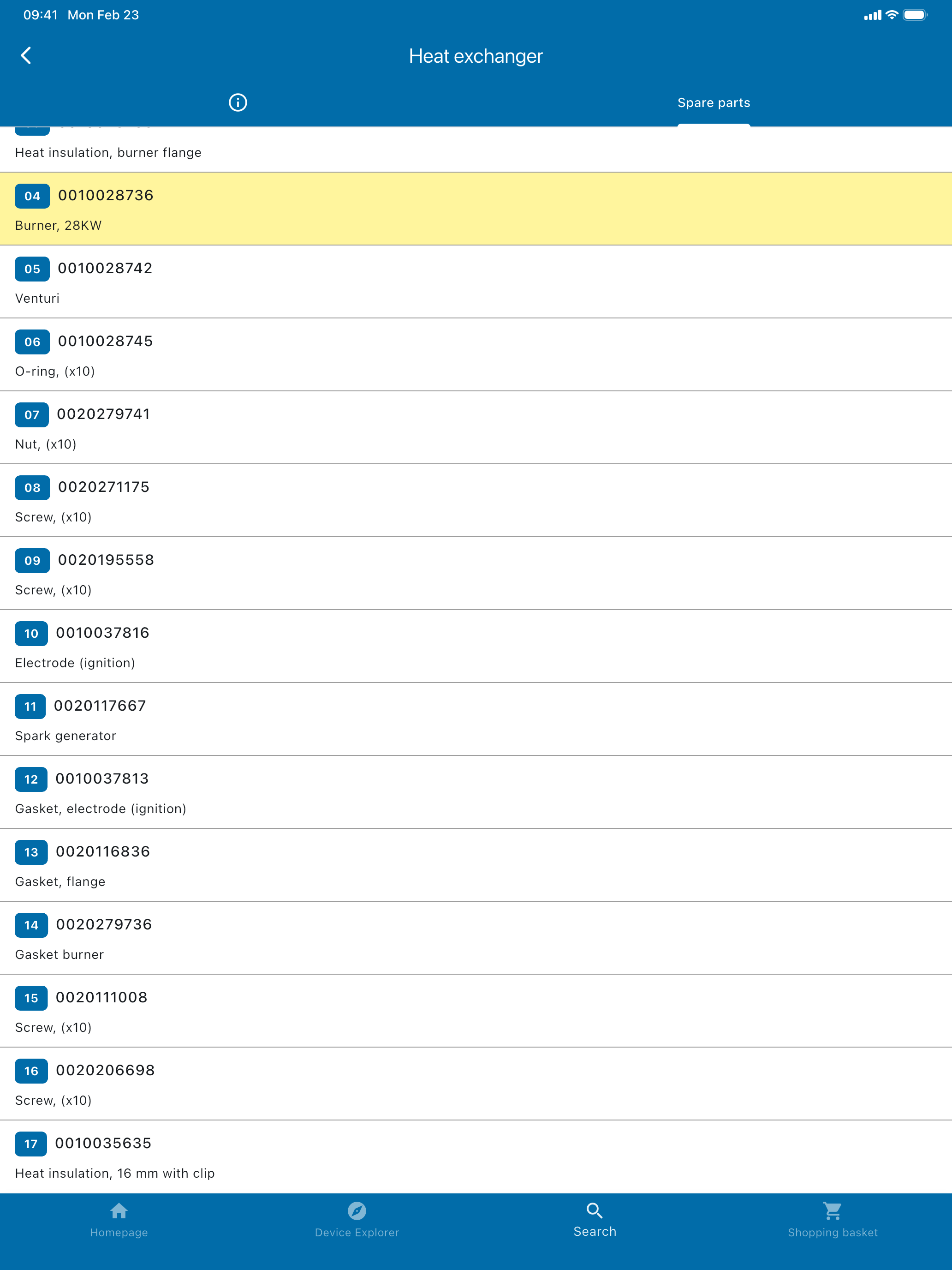 DemirDöküm spareCHECK screenshot 12