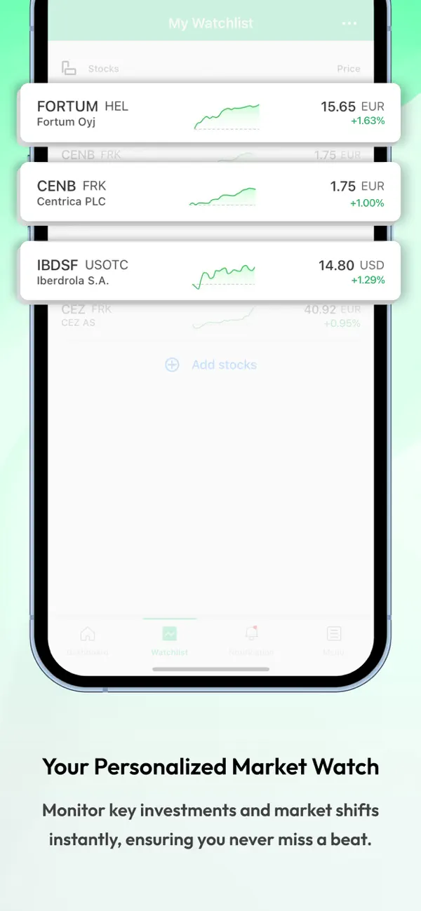 Screenshot #2 pour Fortum Investor Relations
