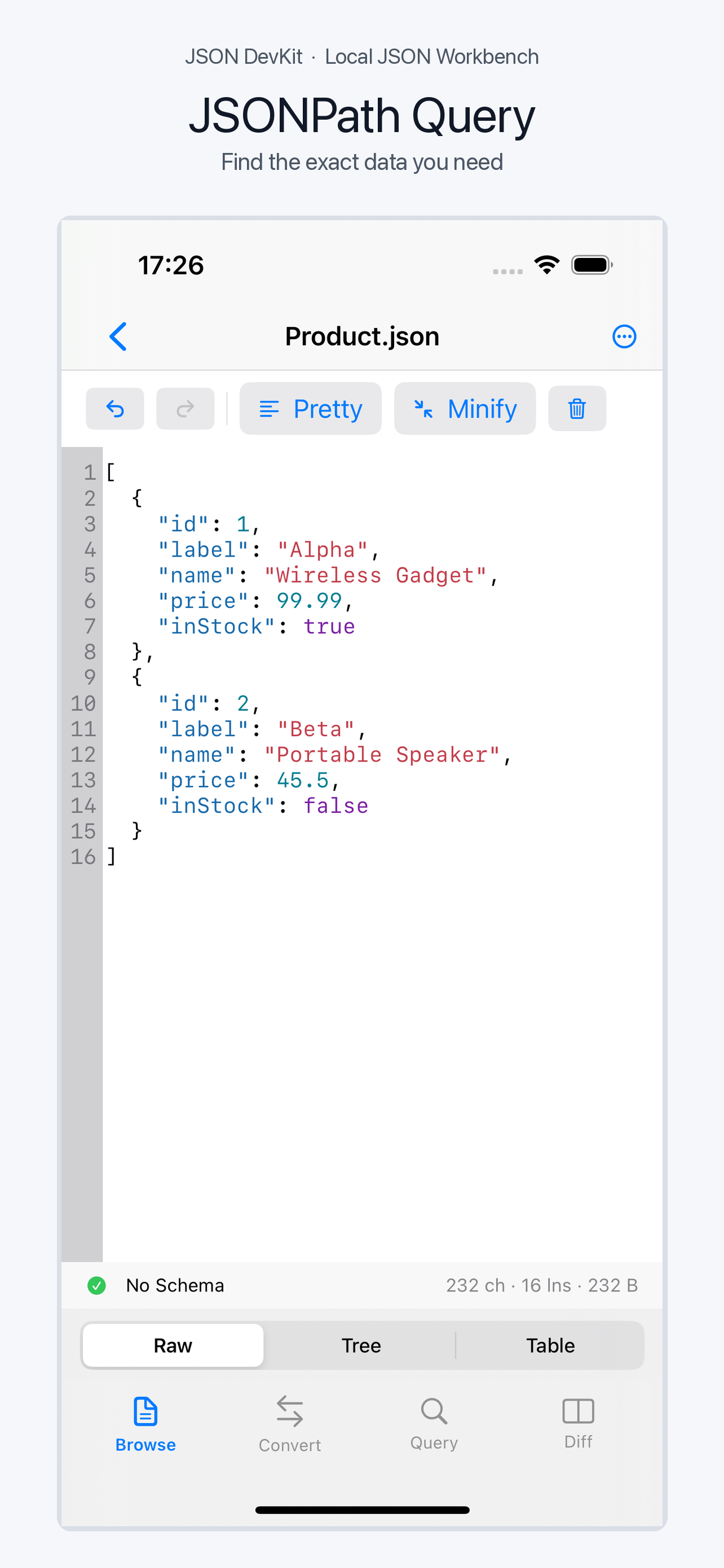 JSON DevKit Editor screenshot 4