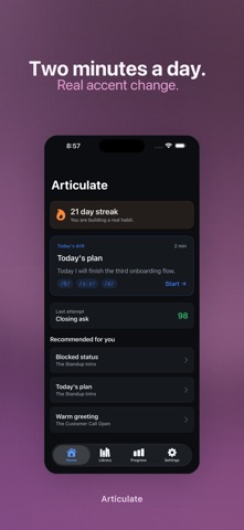 Articulate: Accent Coach iPhone screenshot