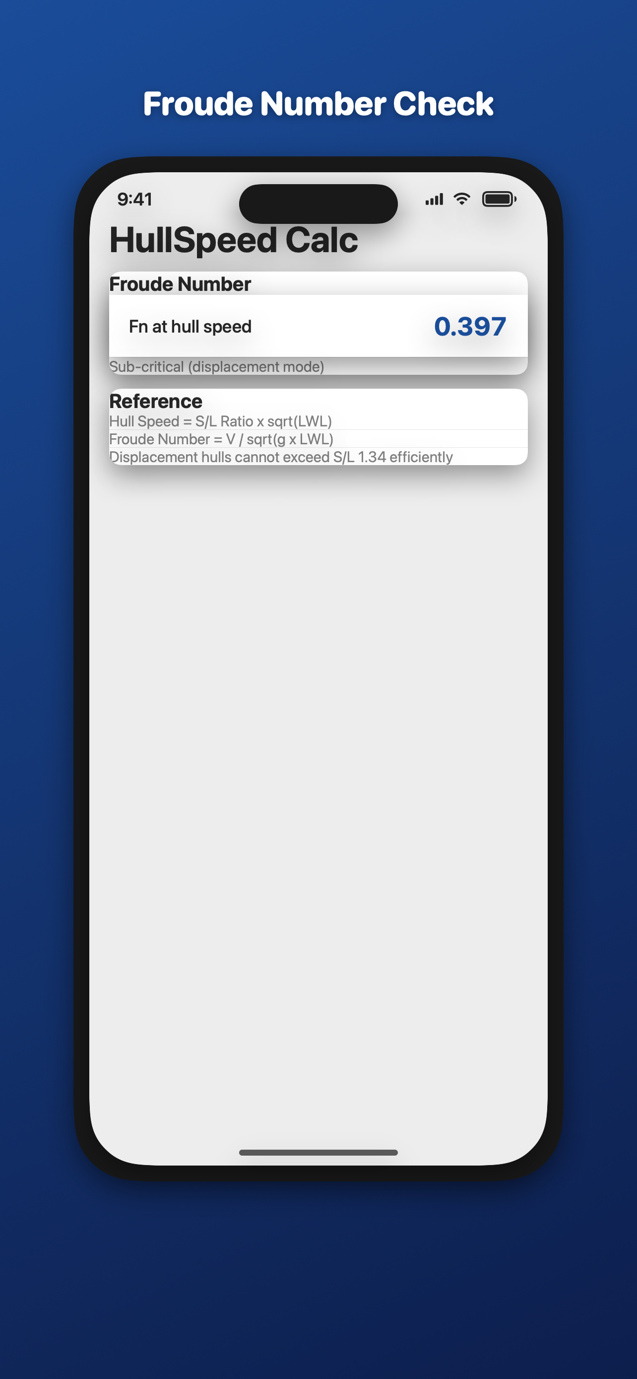 Hull Speed Calculator screenshot 3