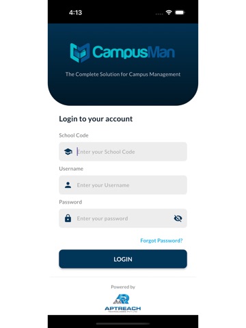 CampusMan iPad screenshot