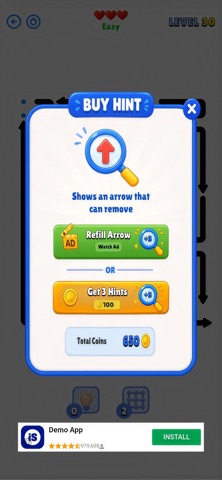 Arrow+ Escape Puzzle iPhone screenshot