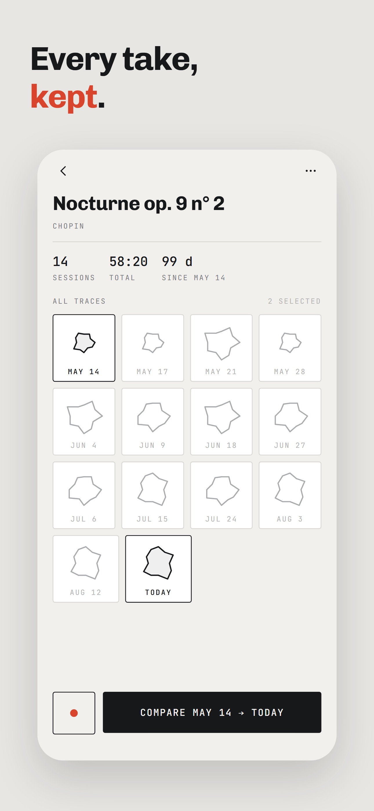 Screenshot 2 of Étude: Piano Practice Tracker