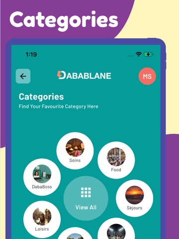 Dabablane iPad screenshot