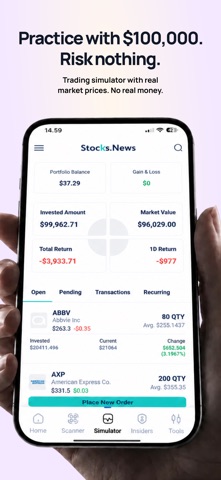 Stocks.News－Market Alerts iPhone screenshot 6