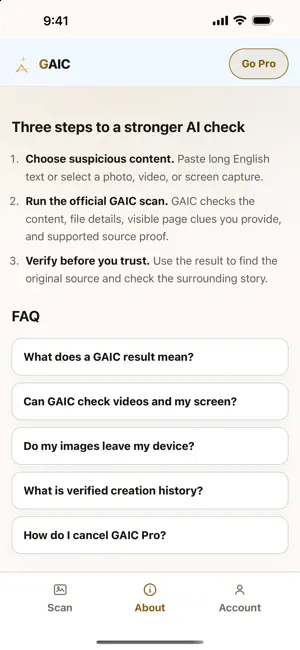 GAIC — Get AI Checked screenshot 4