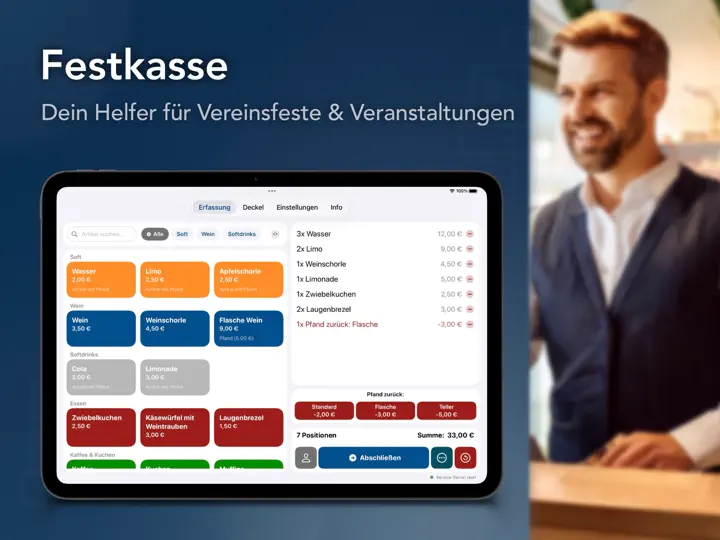 Screenshot von Festkasse auf dem iPhone 1