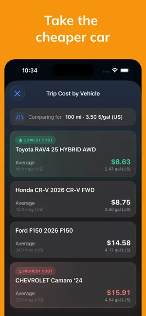 Fuel Calculator - Carculate screenshot 4