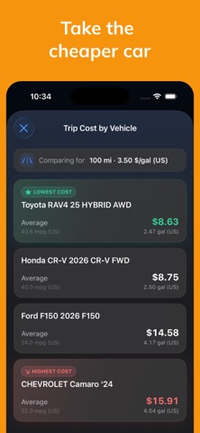 Fuel Calculator - Carculate Screenshot 4 of 8