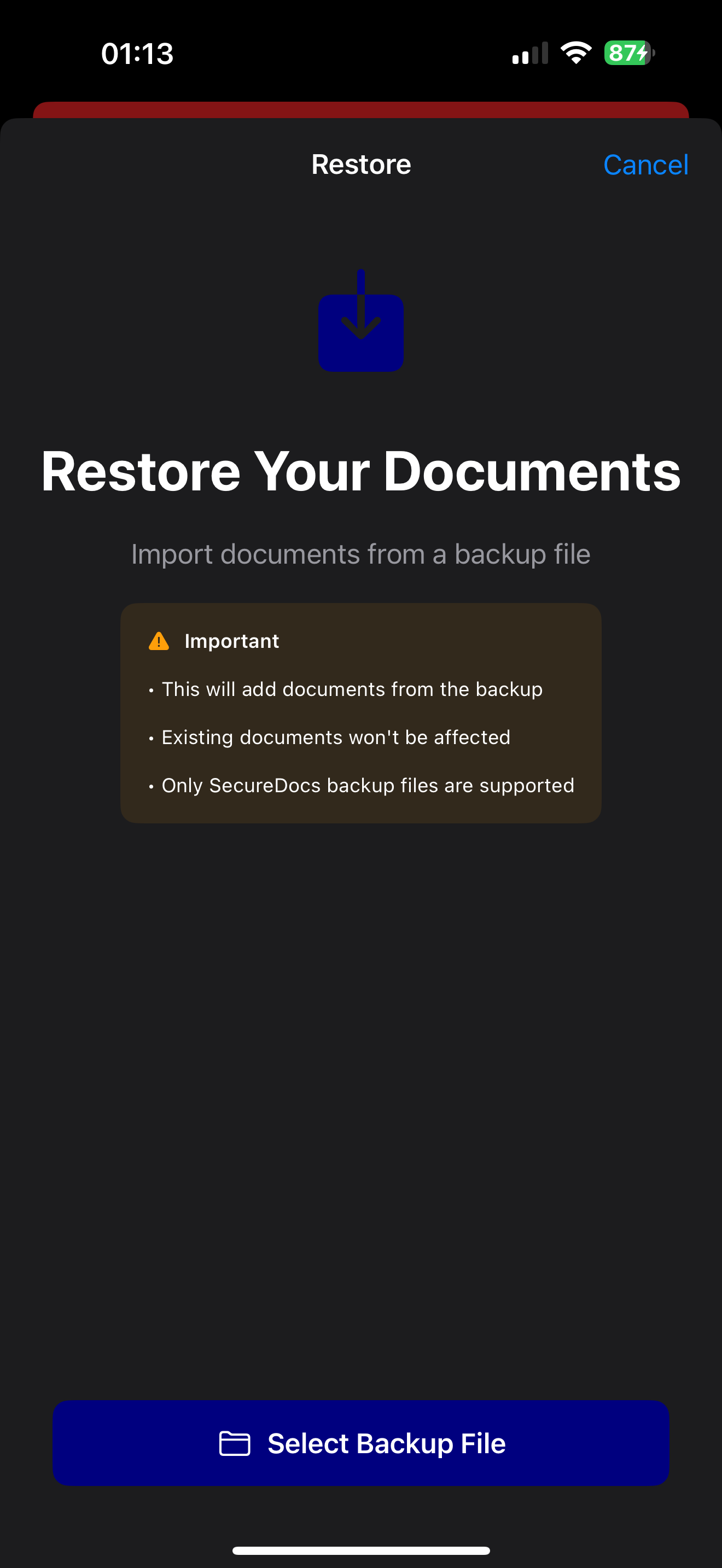 Secure Document Vault