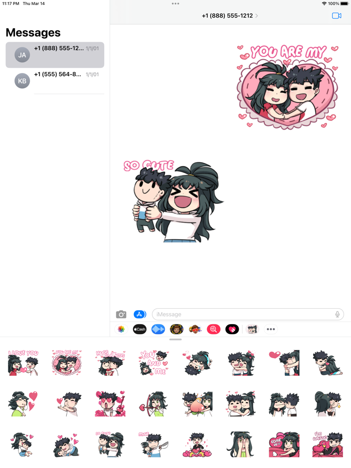 Lily and Marigold Stickers App