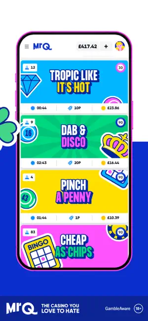 MrQ Casino: Real Money Games iPhone screenshot 5