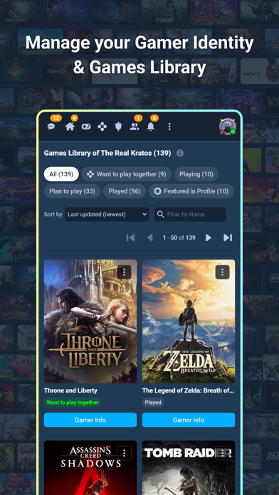 GamerProfiles: Share & Connect