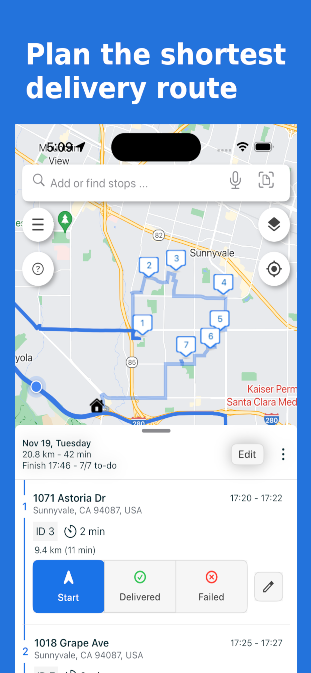 MapoScope Fast Route Planner