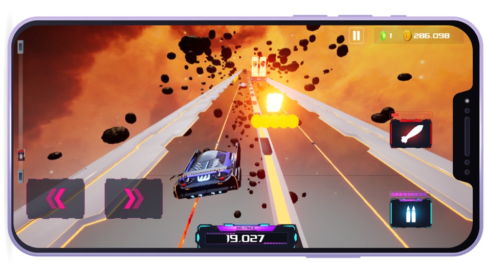 #4. Sci Fi Racer (iOS) 由: OFFLINE HUMAN STUDIOS PRIVATE LIMITED