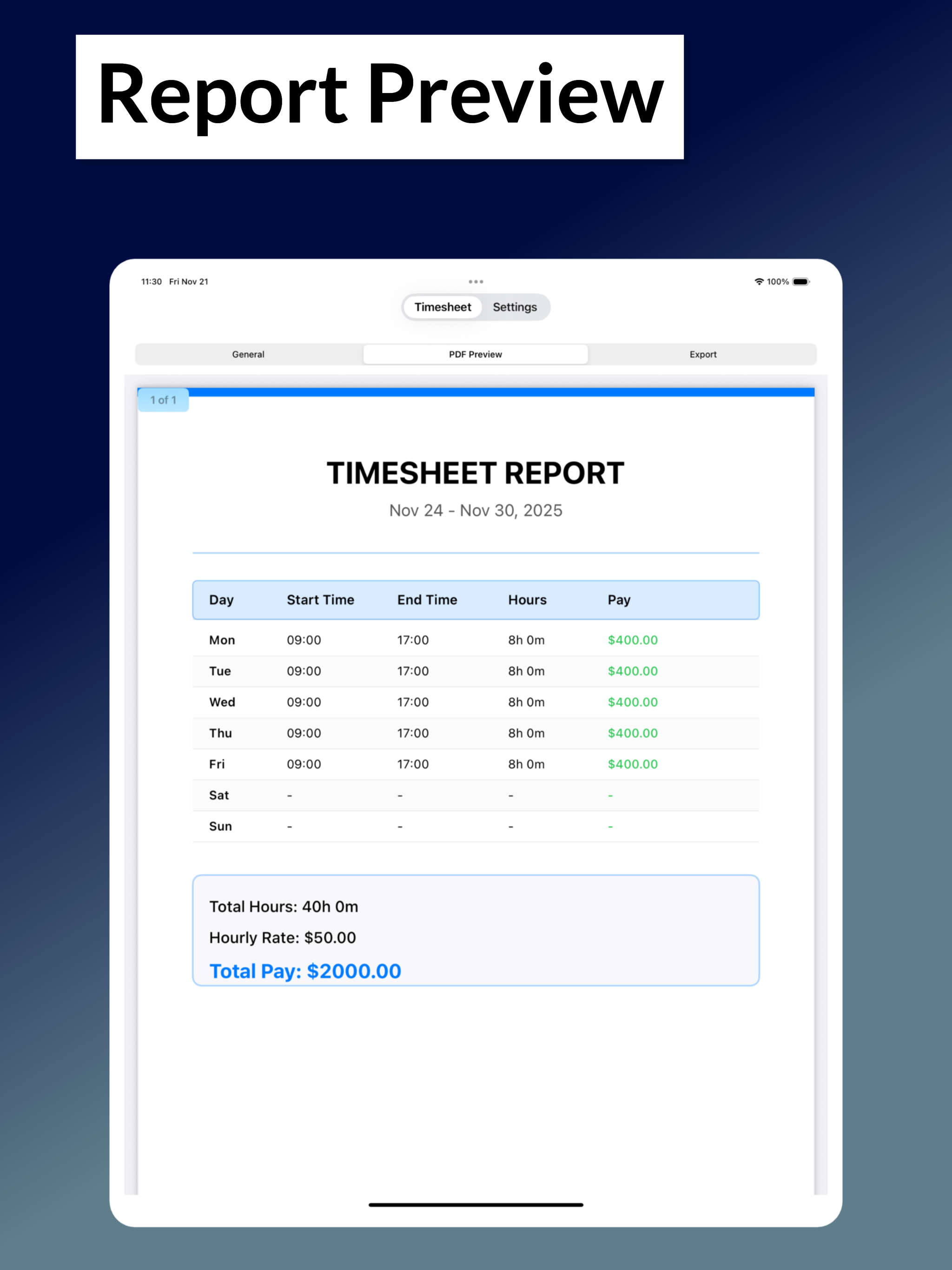 Hours Tracker, Time Calculator