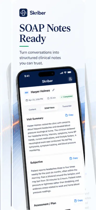Skriber - AI Medical Scriber screenshot 2 of 5