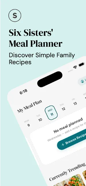 Six Sisters: Meal Planner screenshot 1