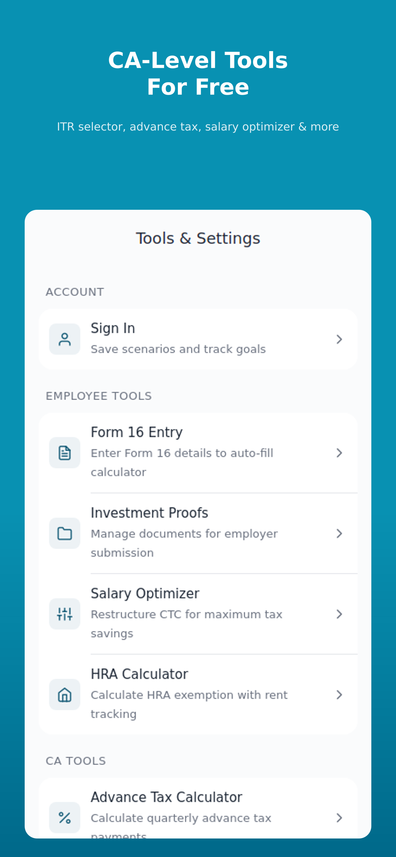 ApnaCA screenshot 5