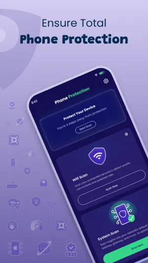 Phone Protection, VPN Security screenshot 1