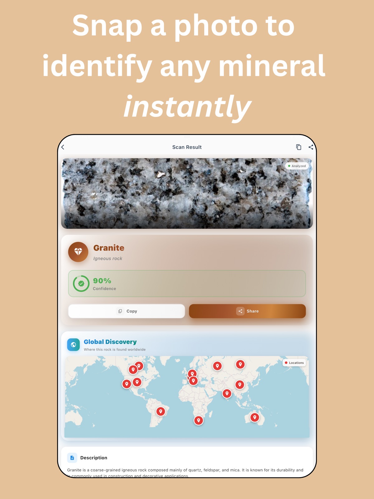 Rock Identifier: AI Scan ipad screenshot 2