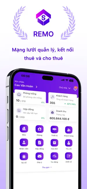 Remo - App quản lý screenshot 1