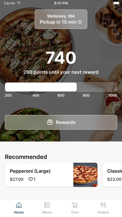 Oath Pizza Wellesley iPhone screenshot 1 - Food & Drink app