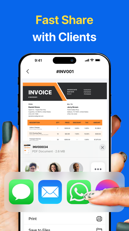 #3. Invoice maker, invoice simple (iOS) 由: 英 黄