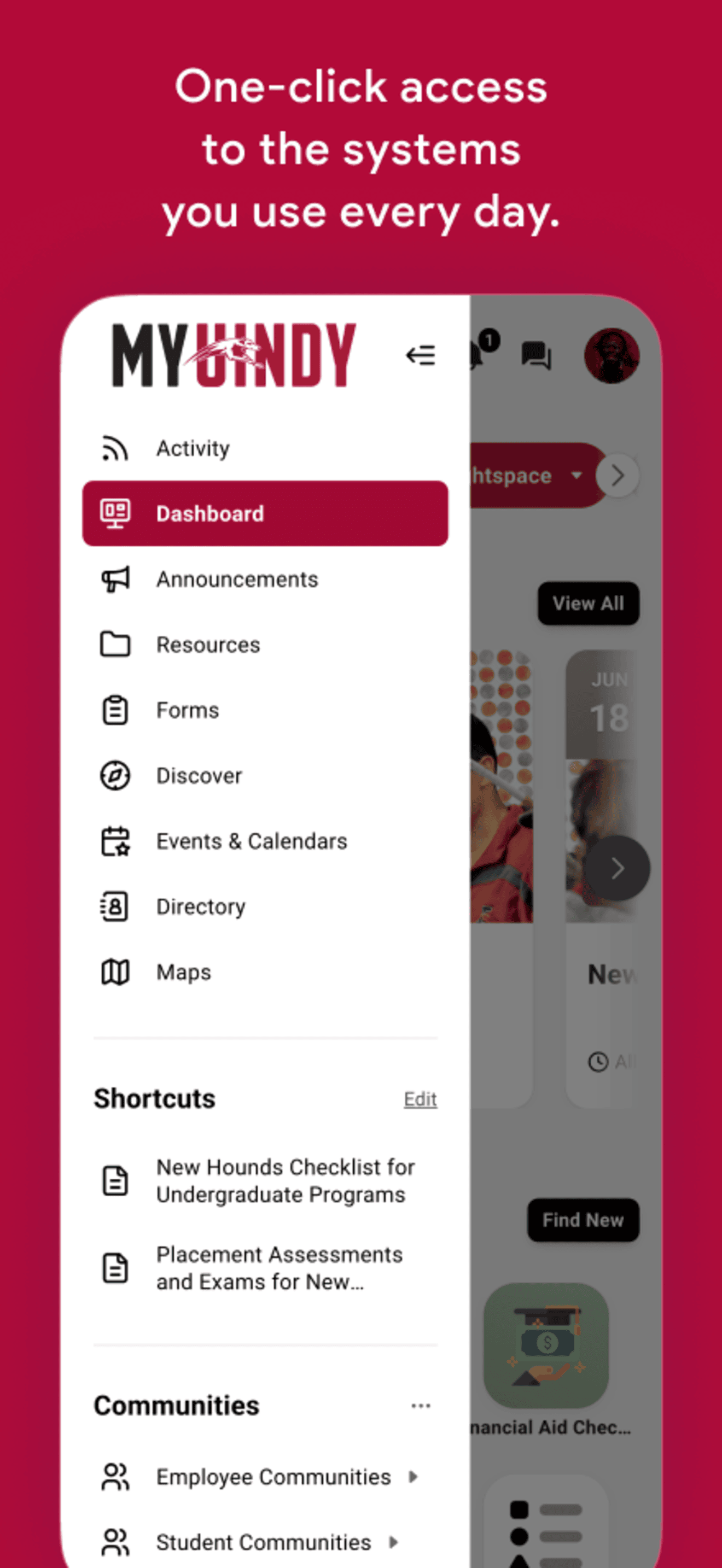 My UIndy screenshot 5
