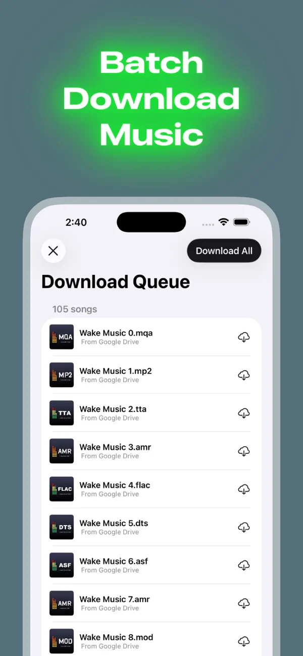 #4. Wake Music：Offline Music (iOS) Por: Kaka Inc