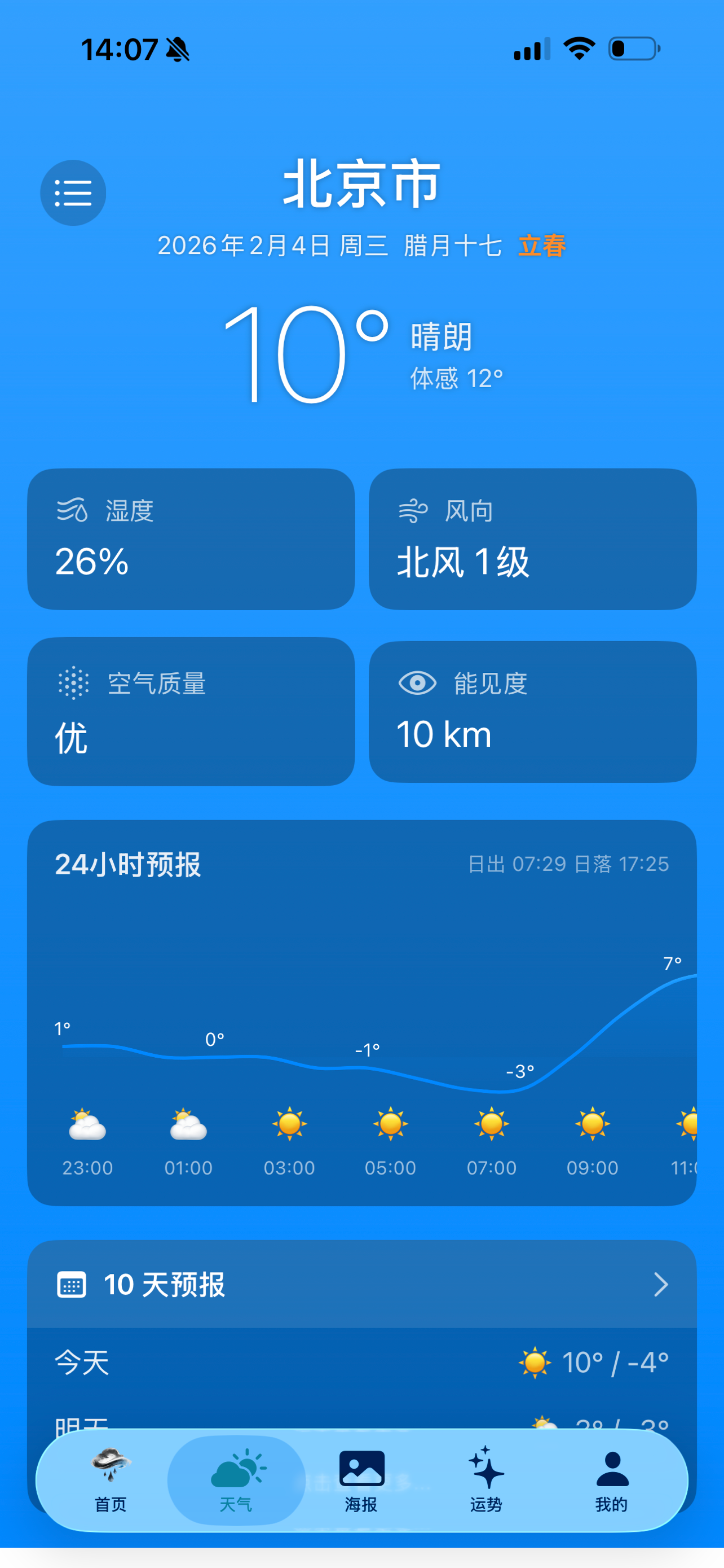 诗意云天气 截图