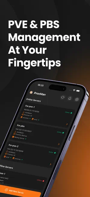 ProxMan iPhone screenshot 1