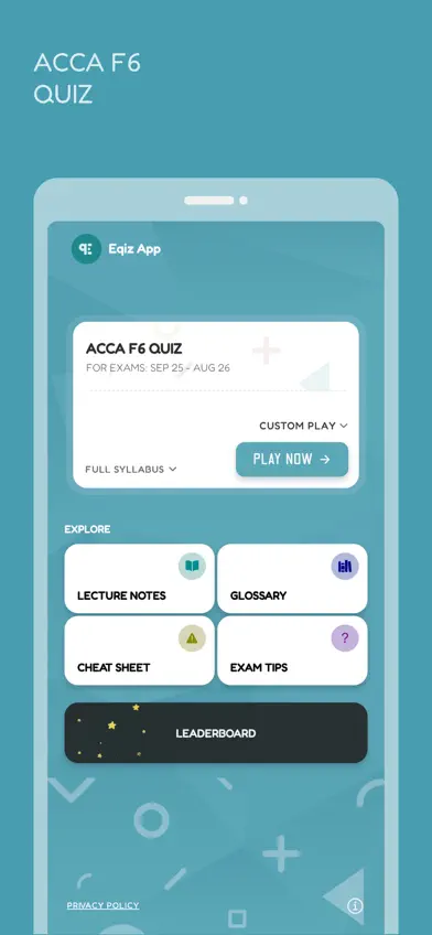 ACCA F6 (TX) QUIZ screenshot 1