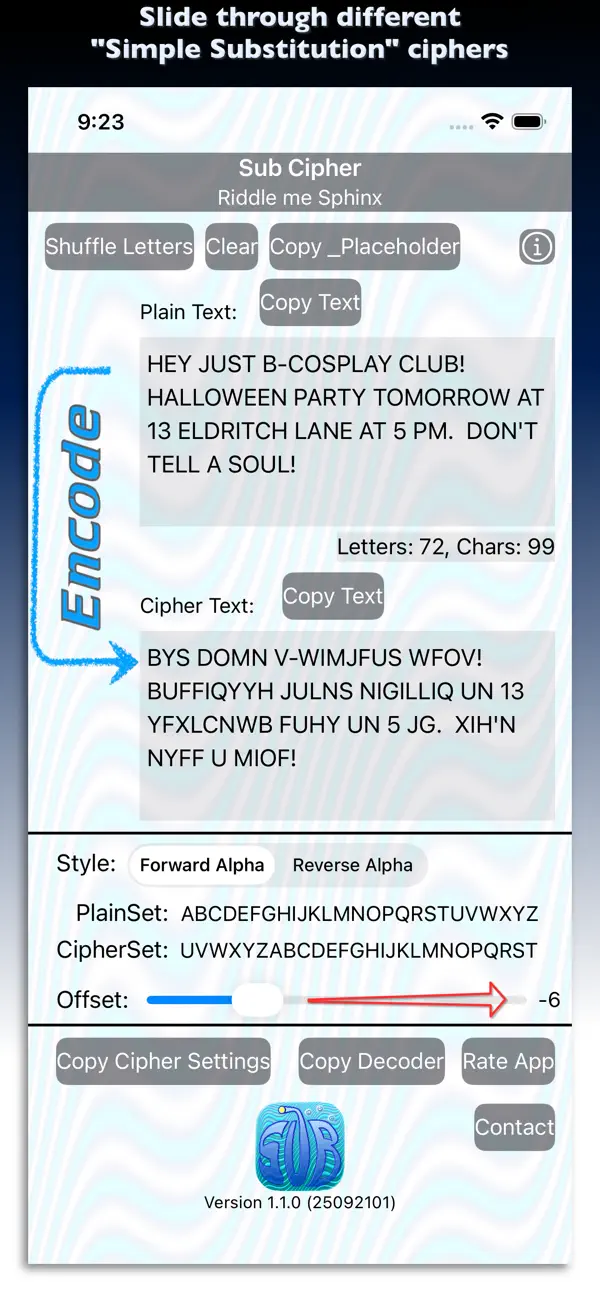 #2. Sub Cipher (iOS) Με: Eduard Schwan