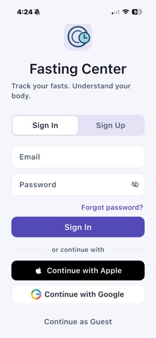 Fasting Center iPhone screenshot 9