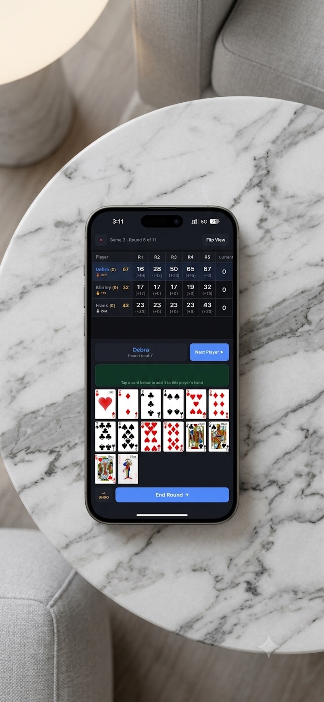 Screenshot 1 of Card Scores