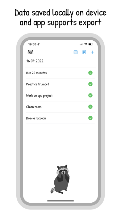 Raccoon App Screenshot