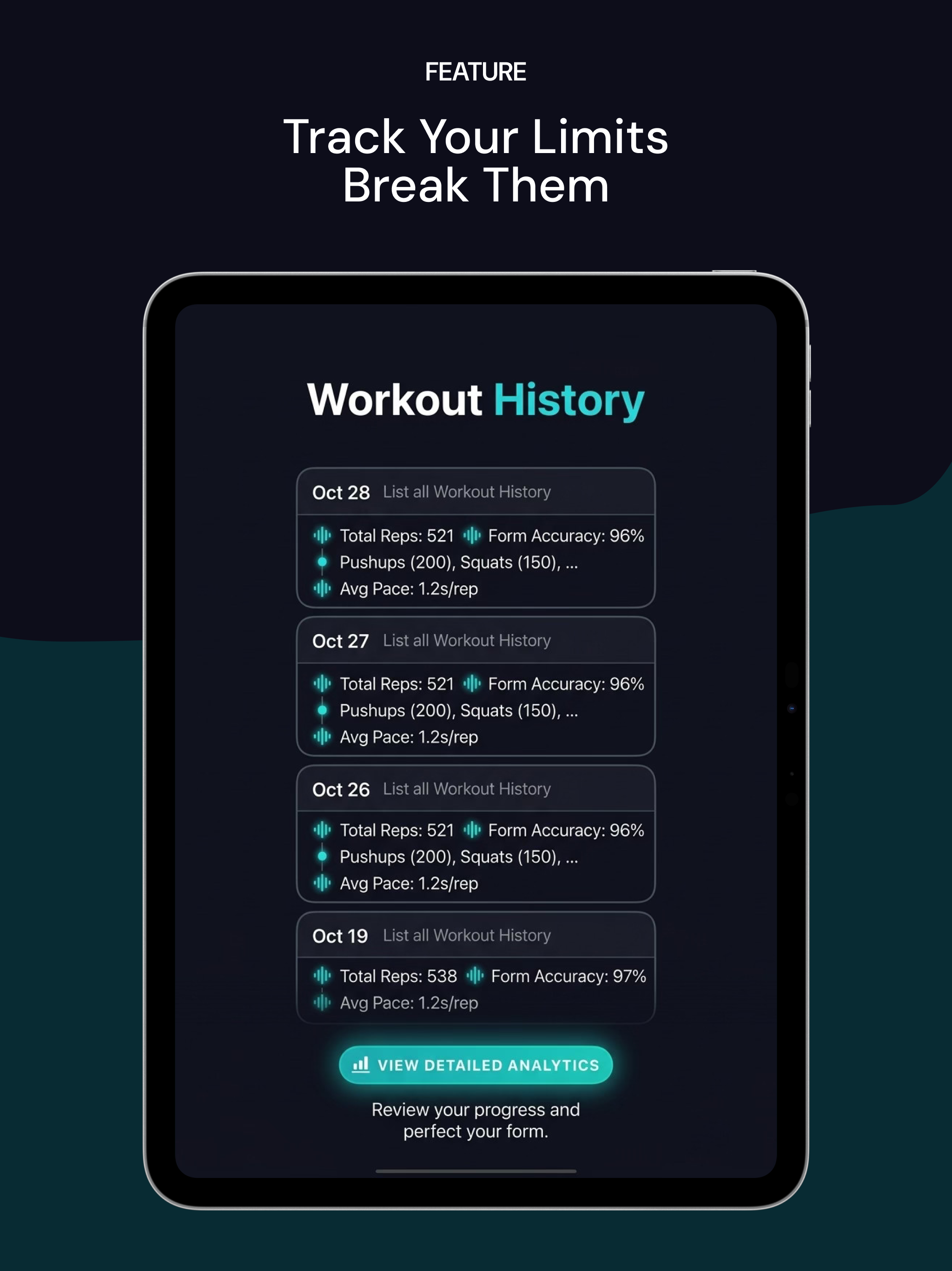 VisionFit: AI Workout Tracker screenshot 10