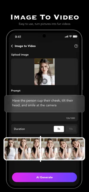 PixMotion AI: Photo & Video iPhone screenshot 1