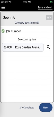 Sage eForms Phone iPhone screenshot