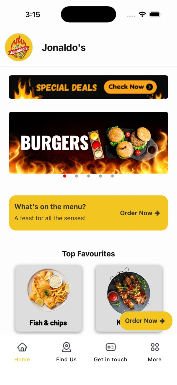 Screenshot #1 pour Jonaldo's Takeaway Kirkcaldy