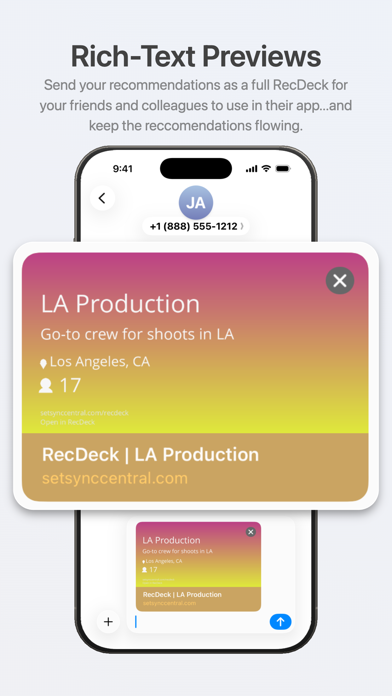 RecDeck Contacts screenshot
